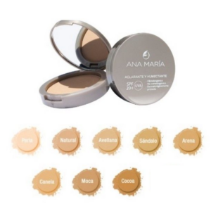 Ana Maria Polvo Facial Compacto Aclarante y Humectante